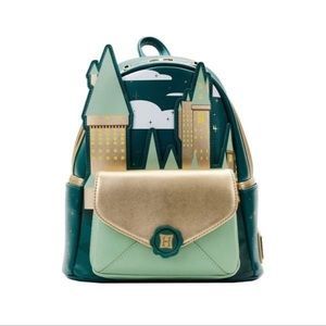 NWT Loungefly Harry Potter™ Golden Hogwarts Castle Mini Backpack